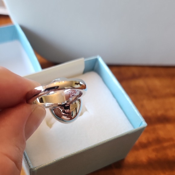 Touchstone Crystal Eclipse Ring - Size 7 - Picture 2 of 7